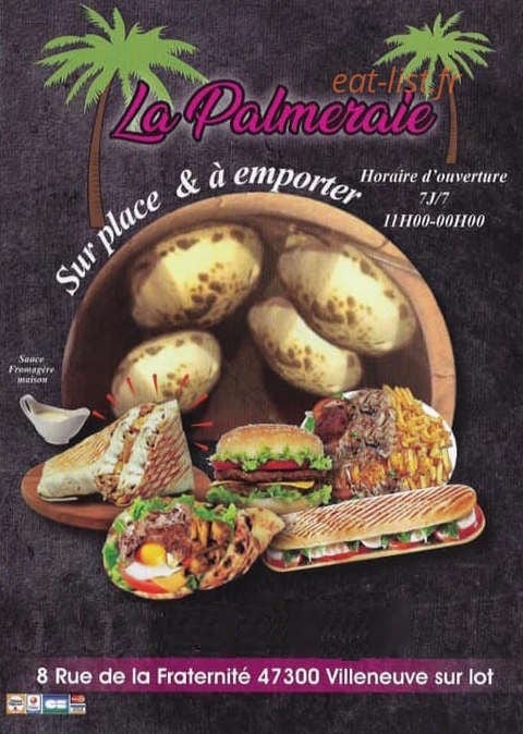 La palmeraie — carte page 1