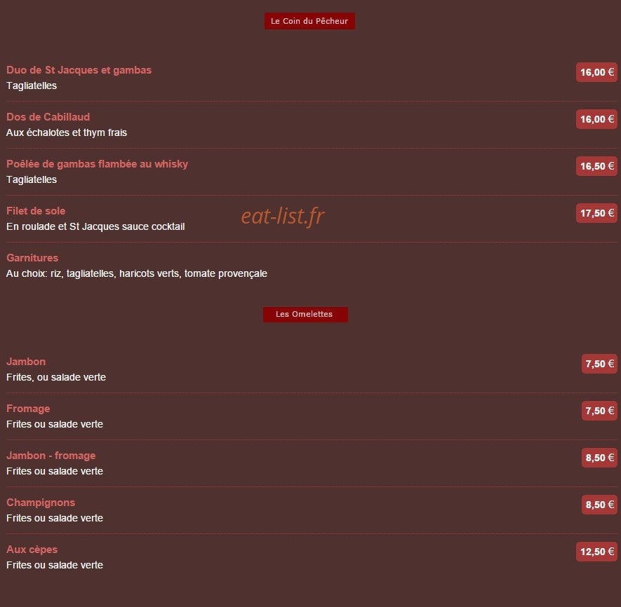 Le Tortoni — carte page 5