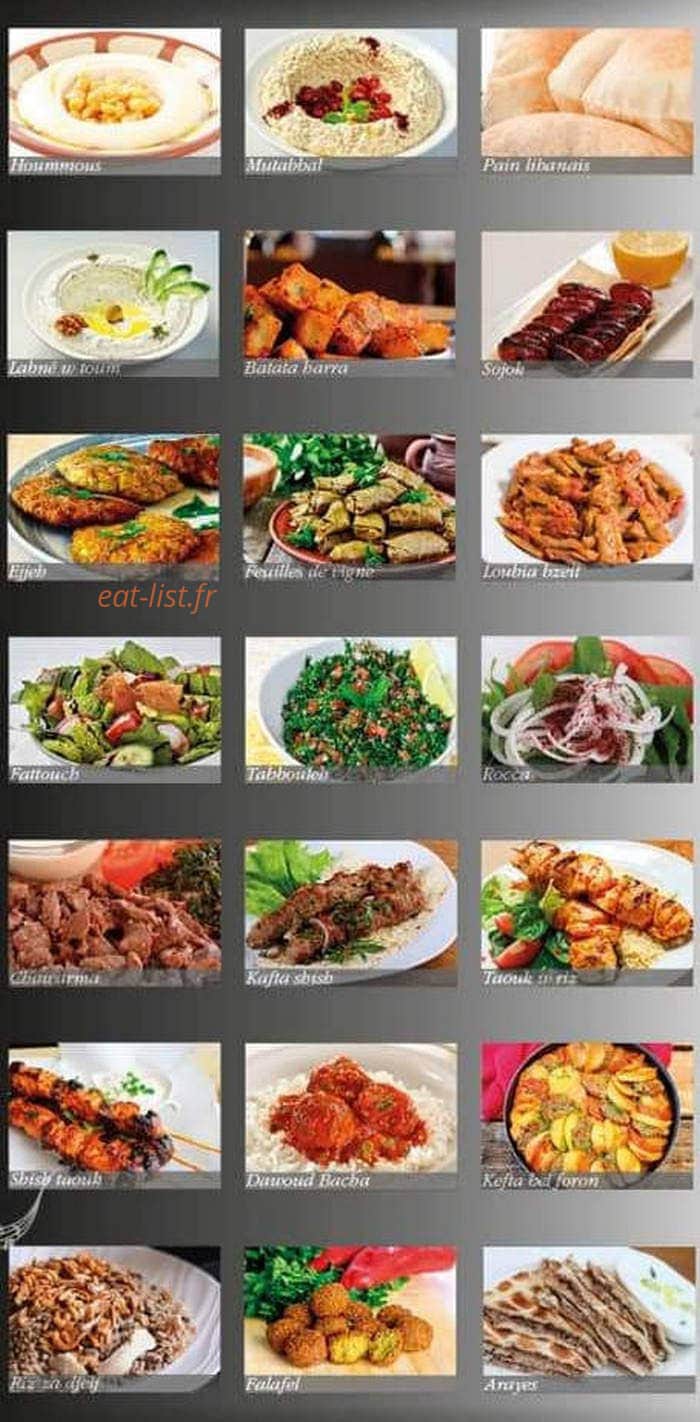 Carte et menu de Restaurant Fayrouz à Villeneuve sur Lot — Les menus