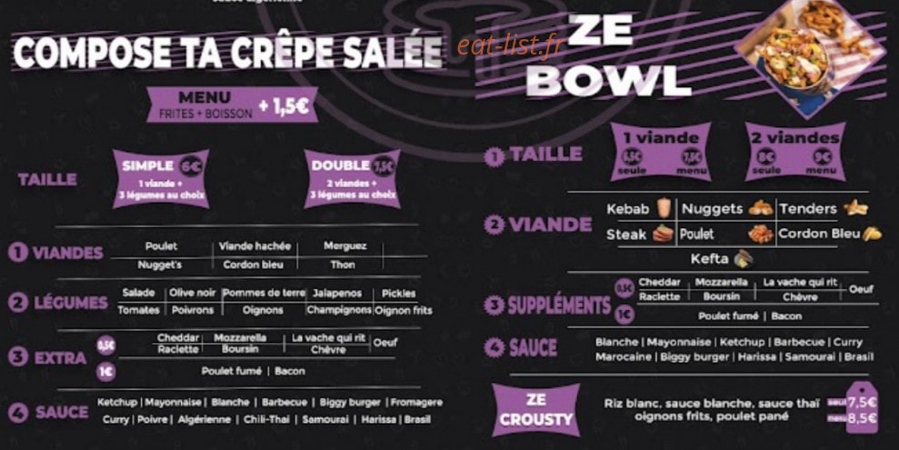 Ze Crêpe — carte page 3
