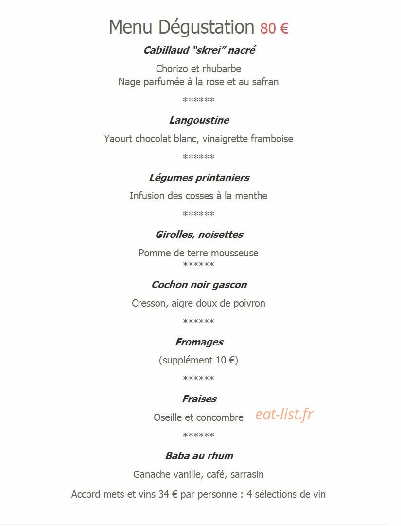 Auberge le prieuré — carte page 2