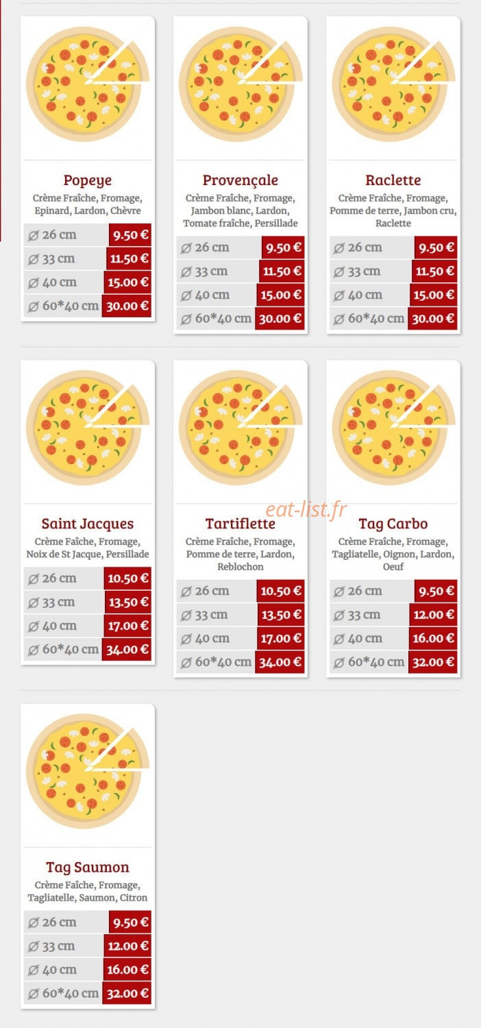 Illy'co Pizza — carte page 6