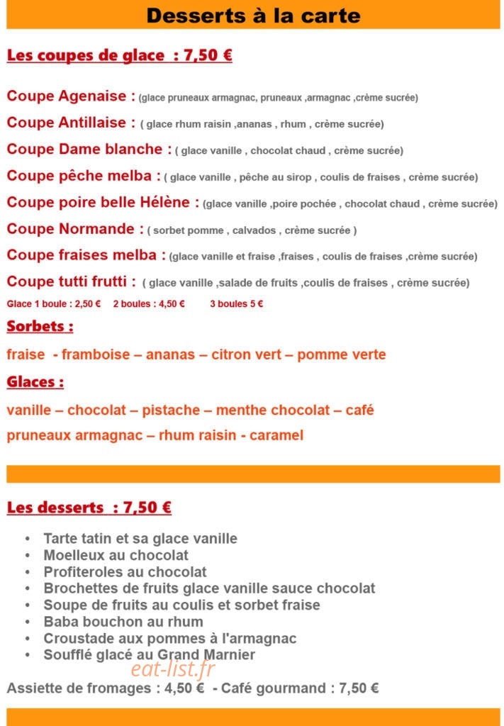 La Licorne — carte page 3