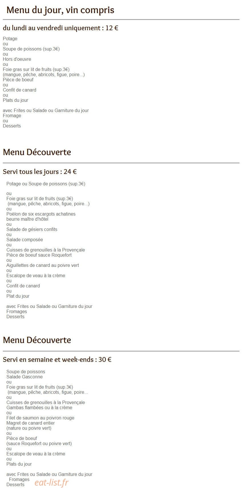 Le vieux Porche — carte page 1
