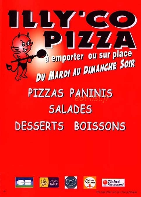 Illy’co pizza — carte page 1