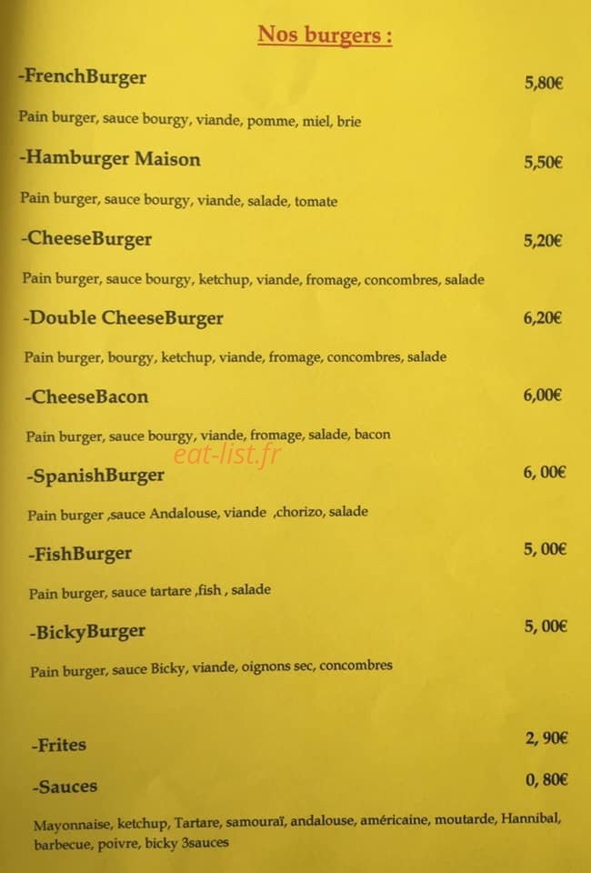 La frite du 47 — carte page 3