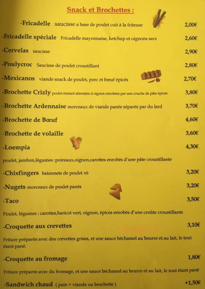 La frite du 47 — carte page 2