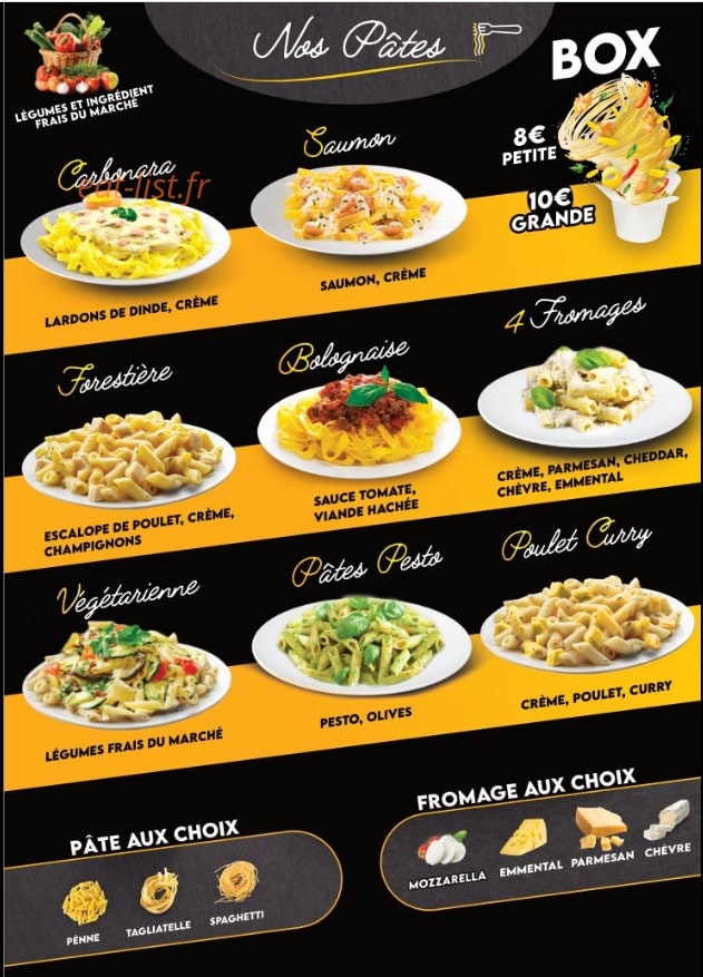 Pasta & Cie 47 — carte page 4