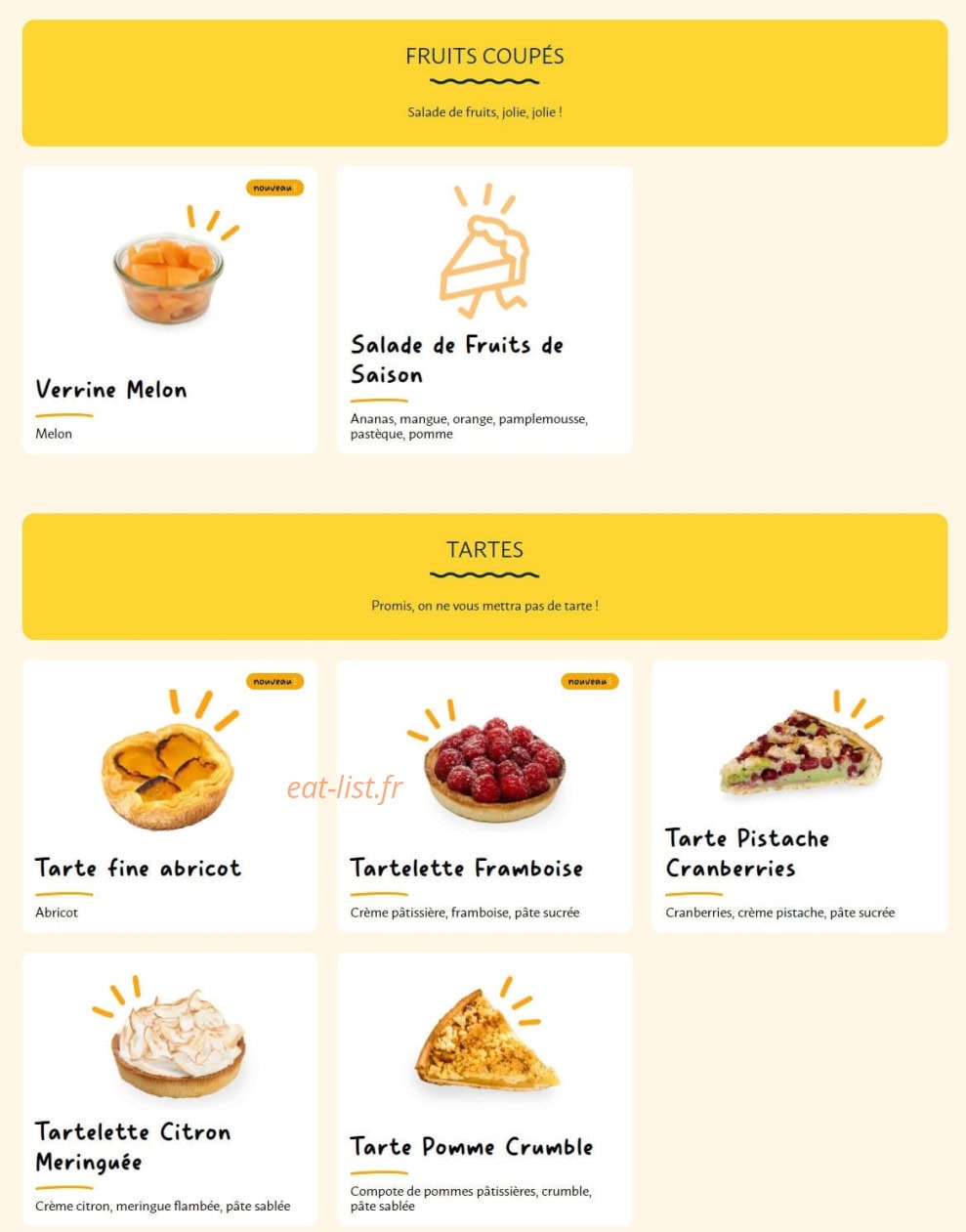 La Croissanterie — carte page 9