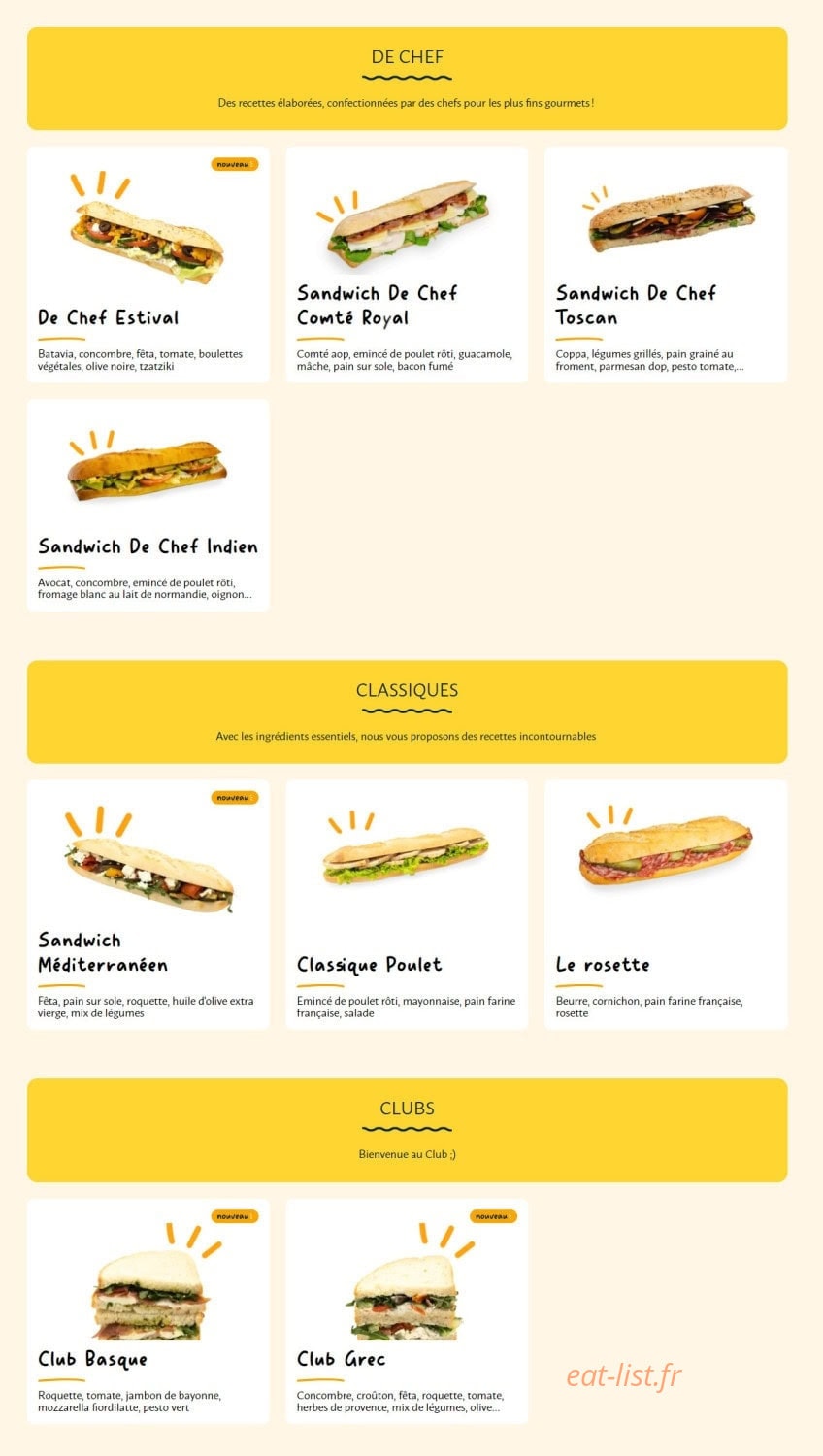 La Croissanterie — carte page 2