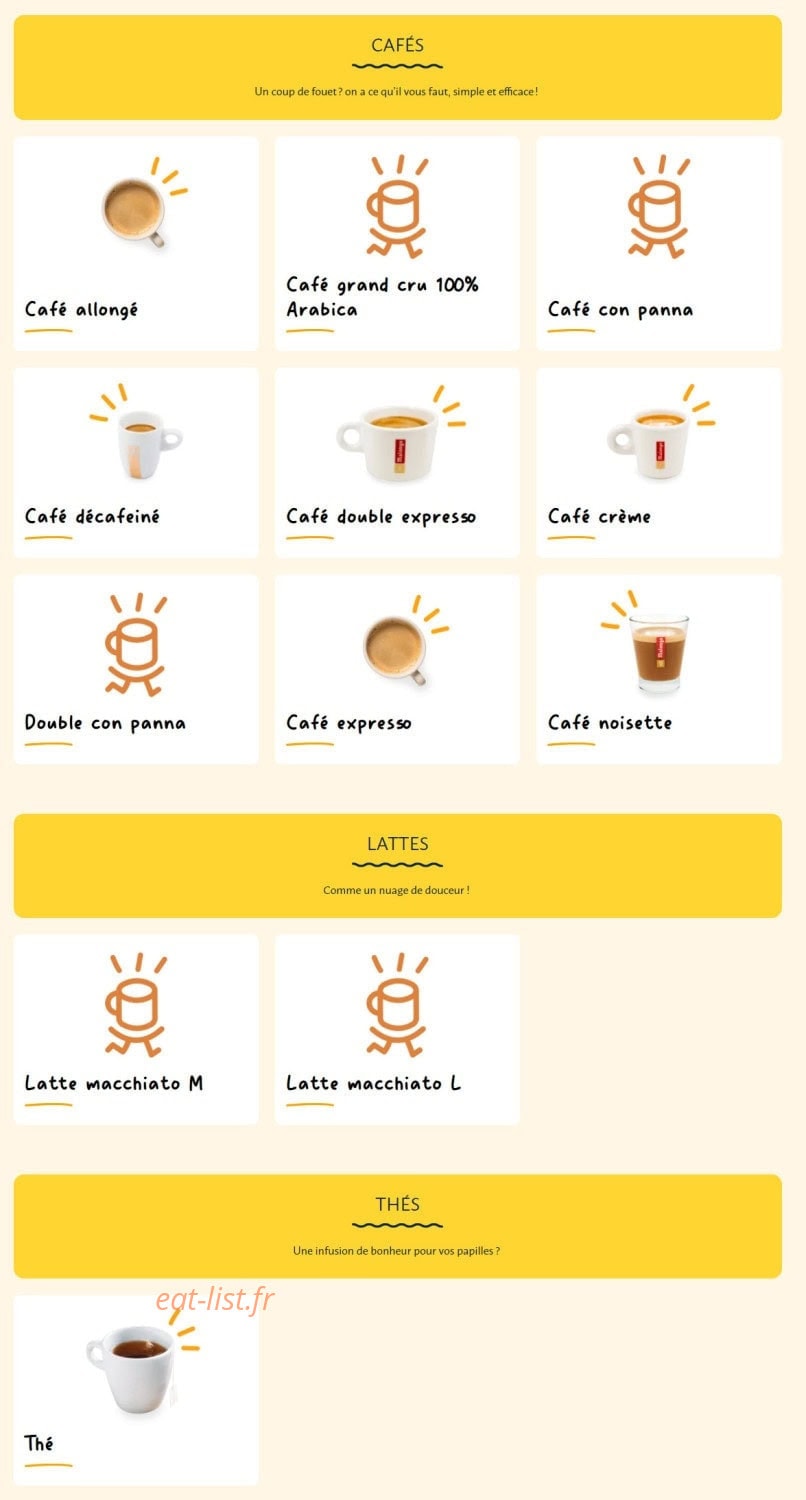 La Croissanterie — carte page 11