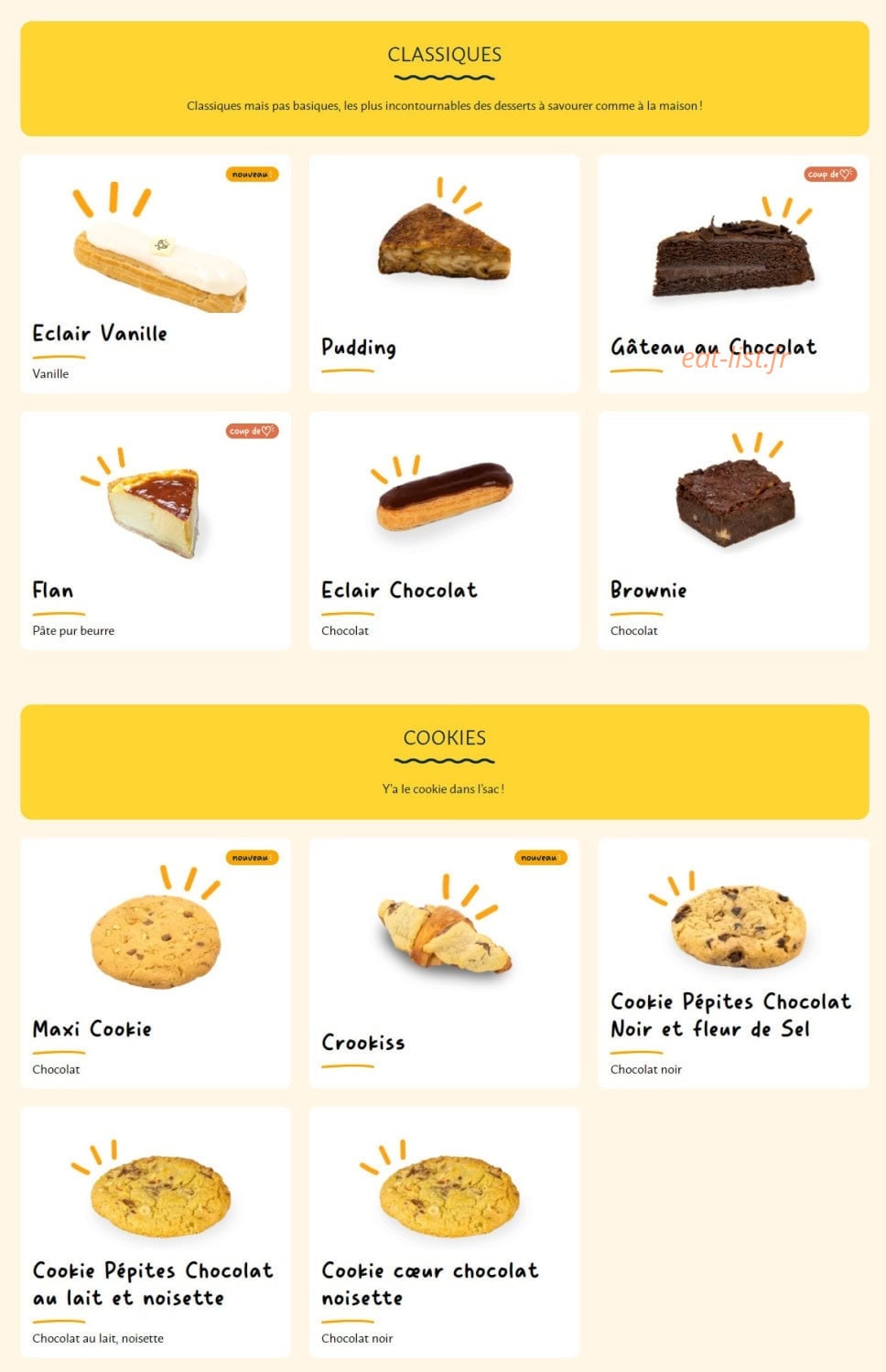 La Croissanterie — carte page 7