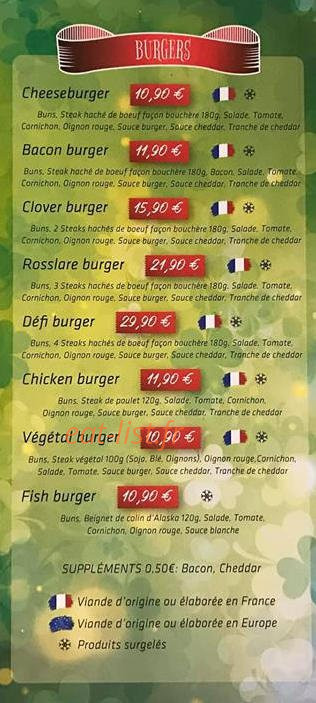 Le Clover — carte page 2