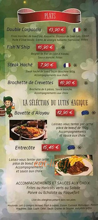 Le Clover — carte page 3