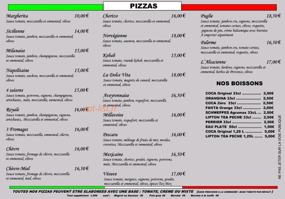 La Dolce Vita — carte page 1