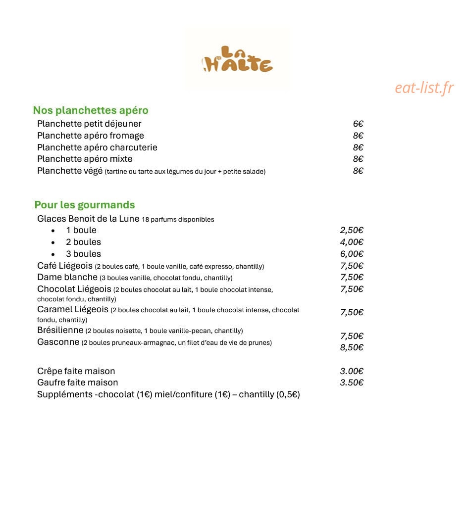 La Halte — carte page 3