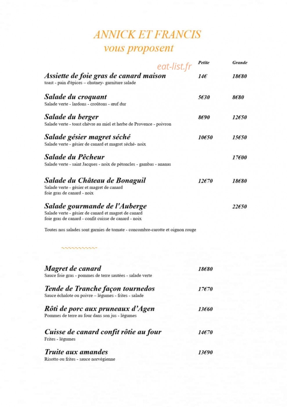 Les bons enfants — carte page 1
