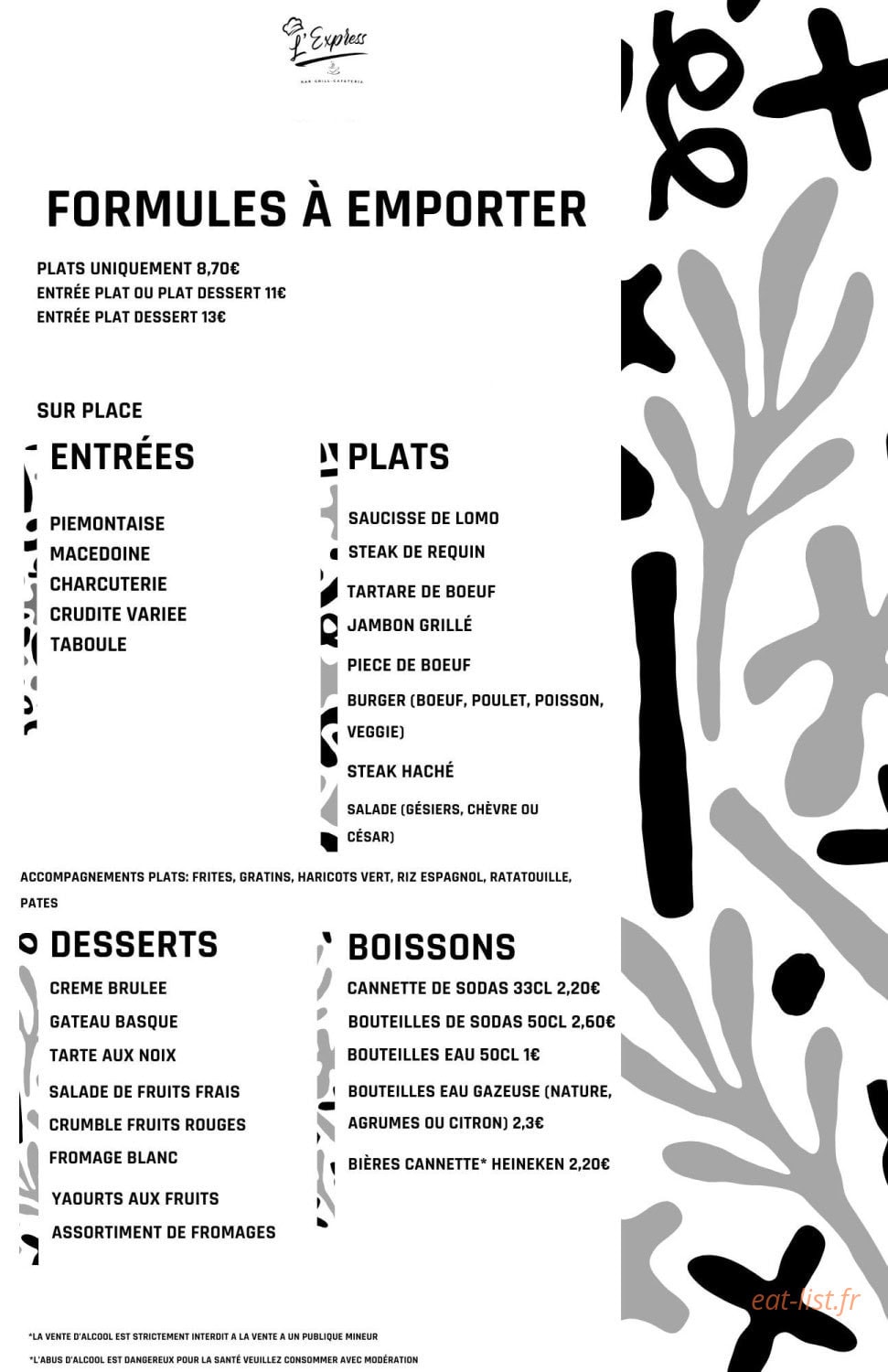 L'Express — carte page 1