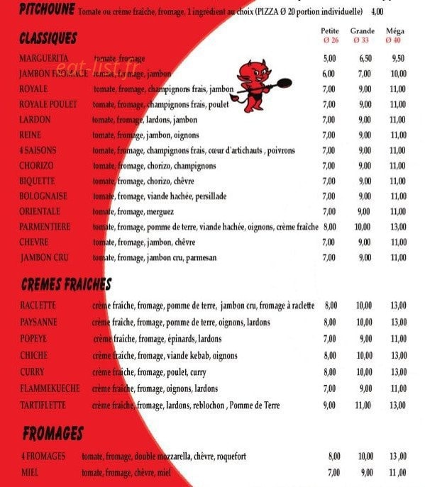 Illy'co Pizza — carte page 2