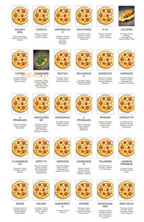 Pizz & Go — carte page 1