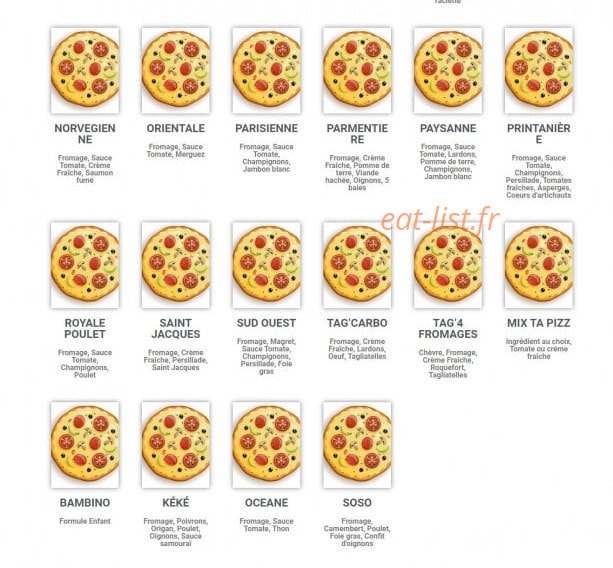 Pizz & Go — carte page 2