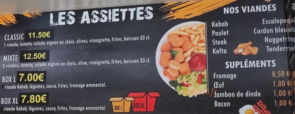 Espace Food — carte page 3