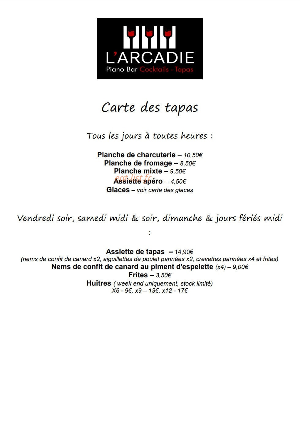 L'Arcadie — carte page 1