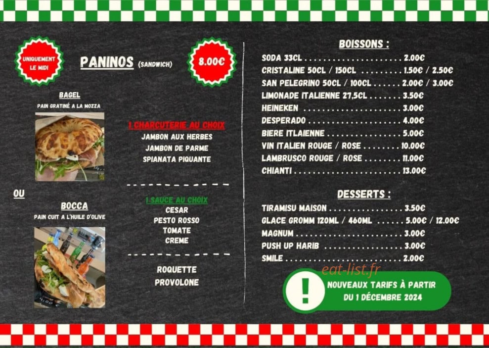 Pizza Coppola — carte page 2
