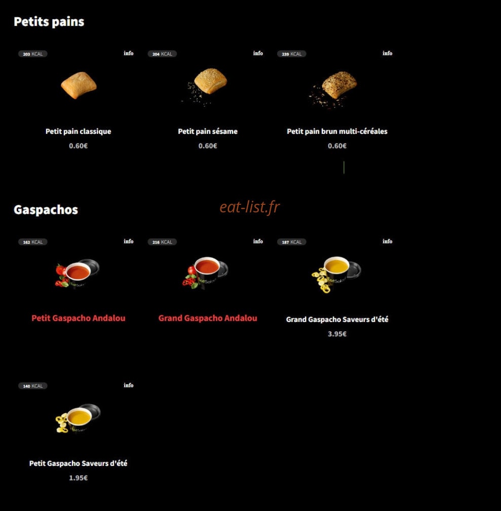 Eat Salad — carte page 7