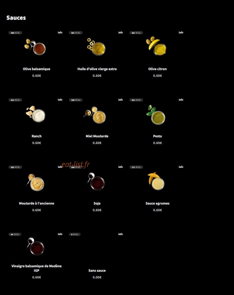 Eat Salad — carte page 6