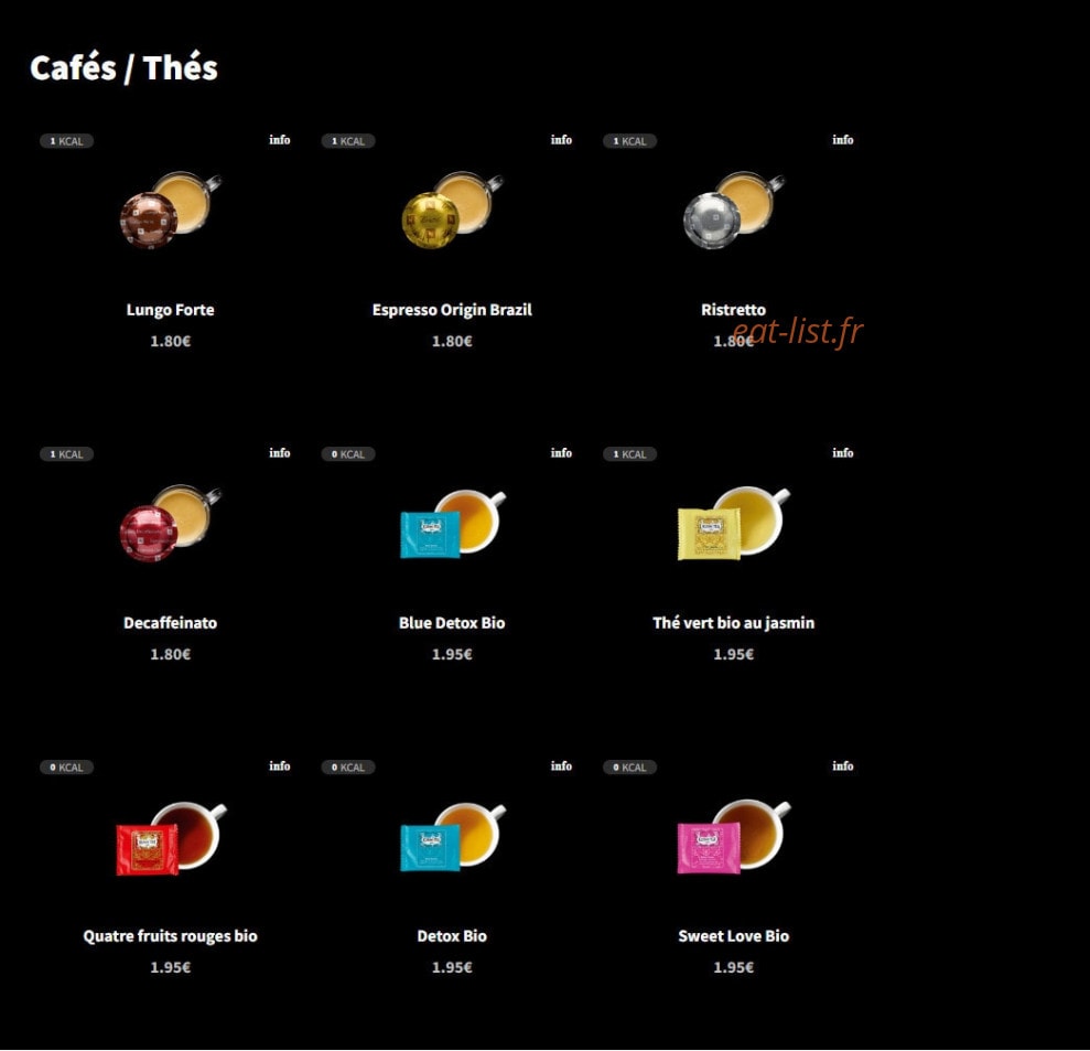 Eat Salad — carte page 16