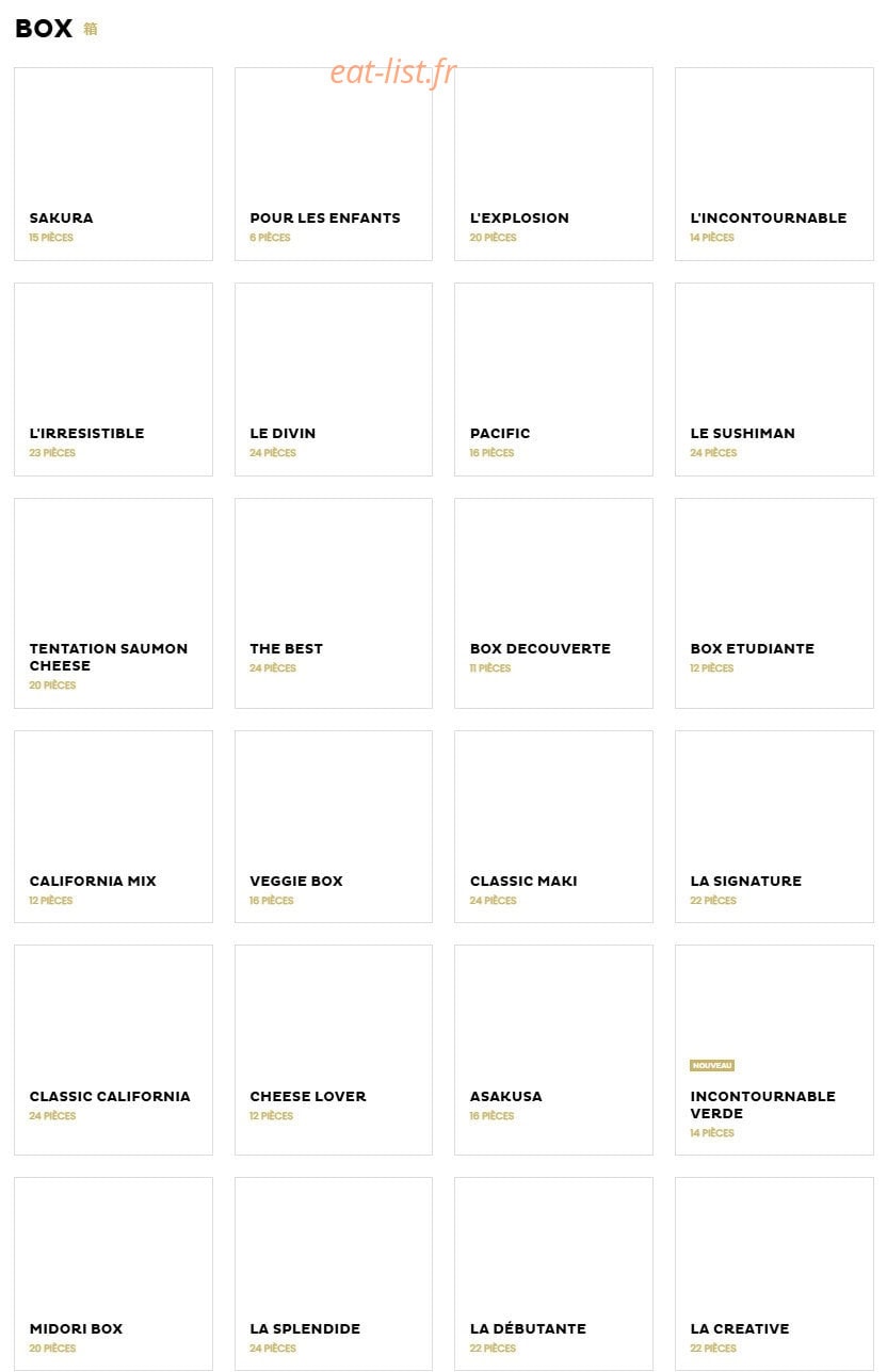 Sushiman — carte page 2