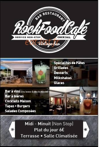 Rock Food Café — carte page 1
