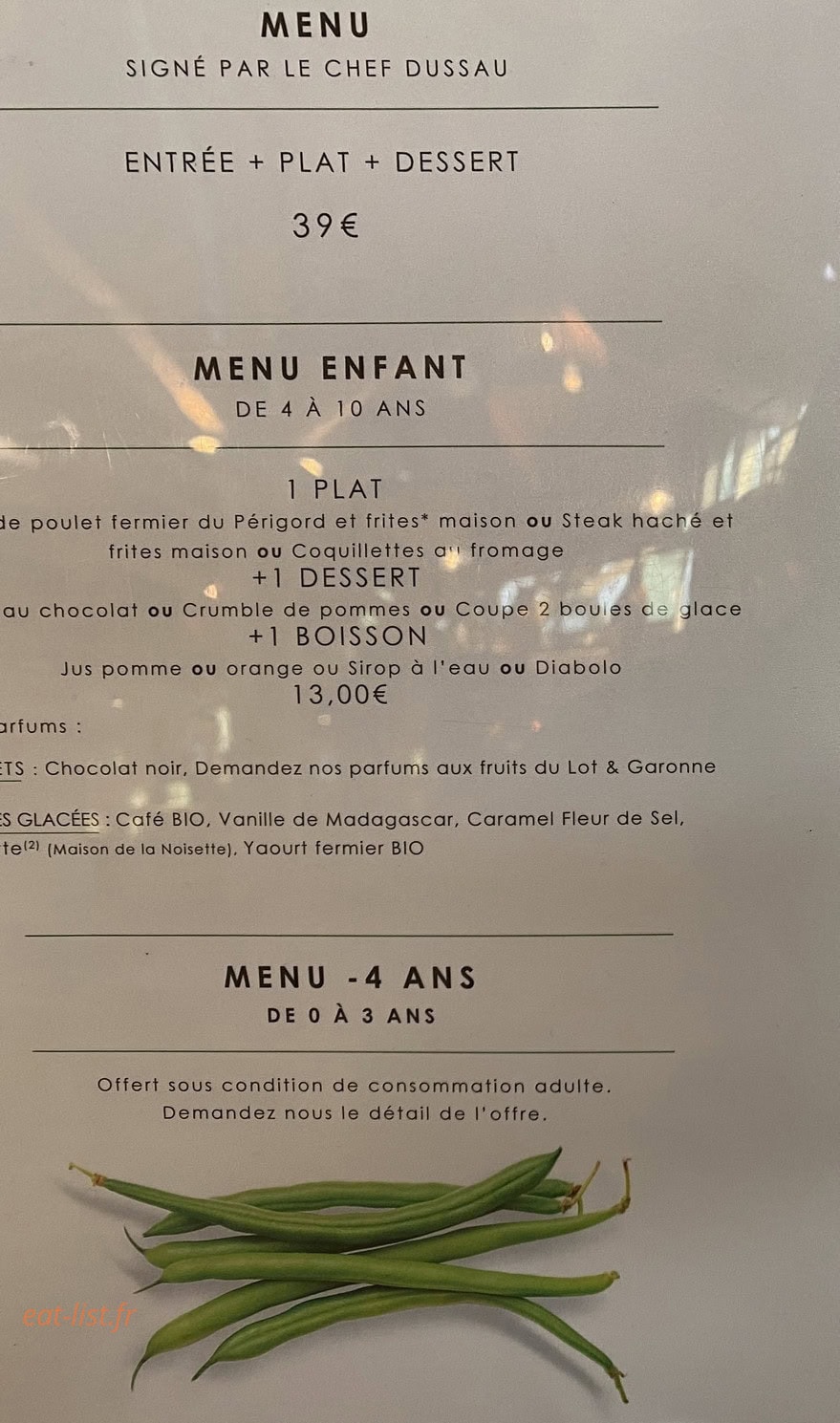 Le Bistrot du Lot-et-Garonne — carte page 2