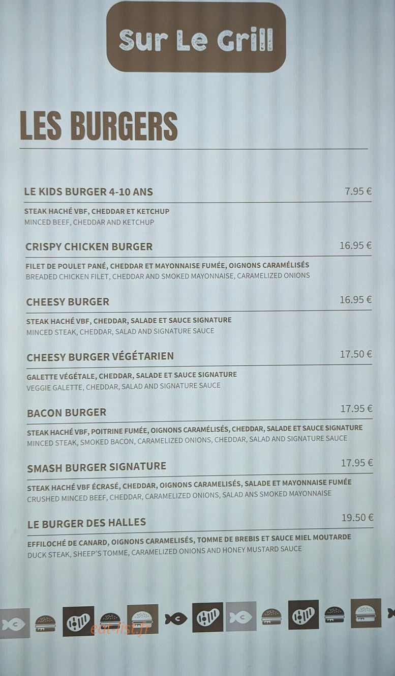 Les Comptoirs des Halles — carte page 3