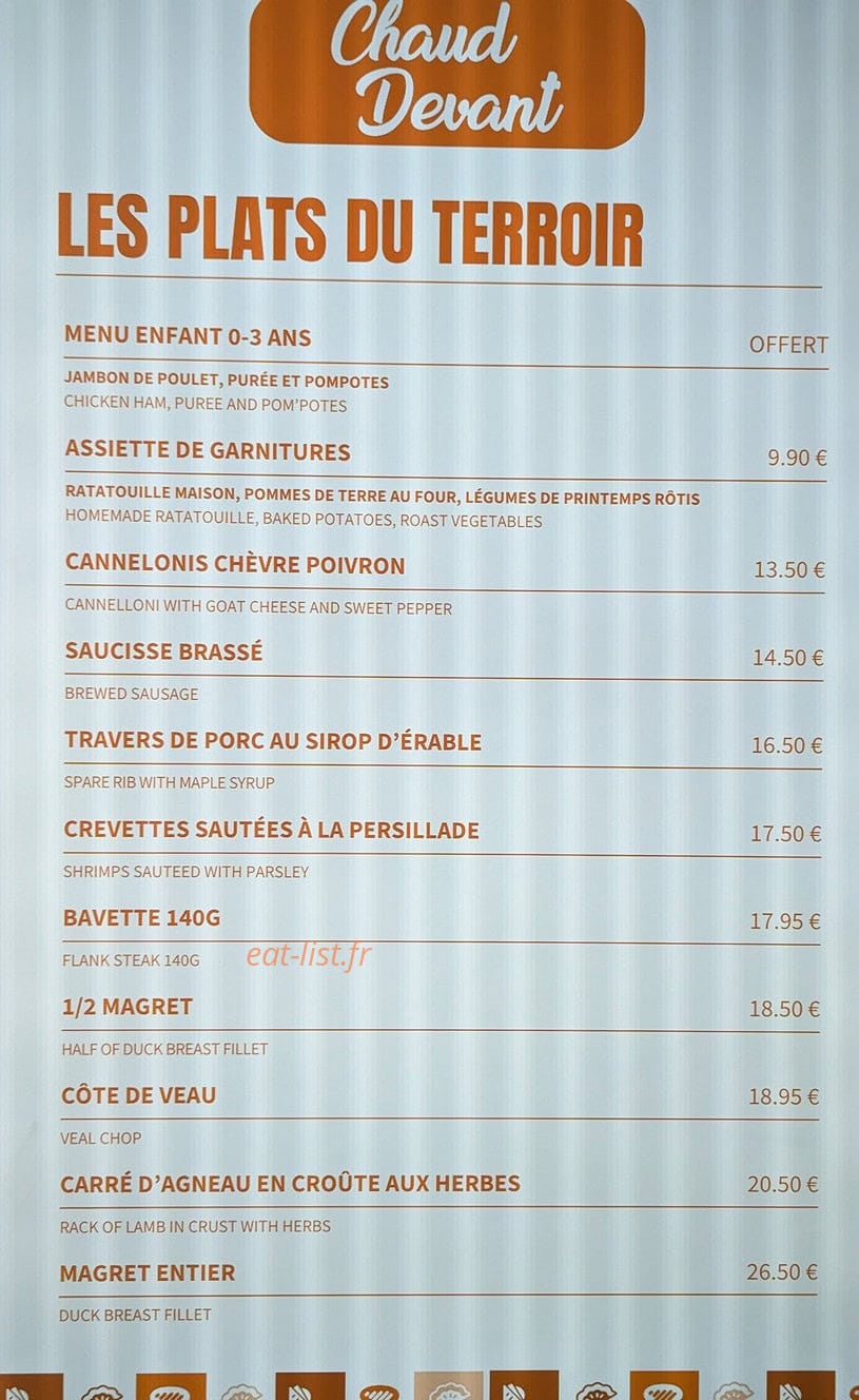 Les Comptoirs des Halles — carte page 4
