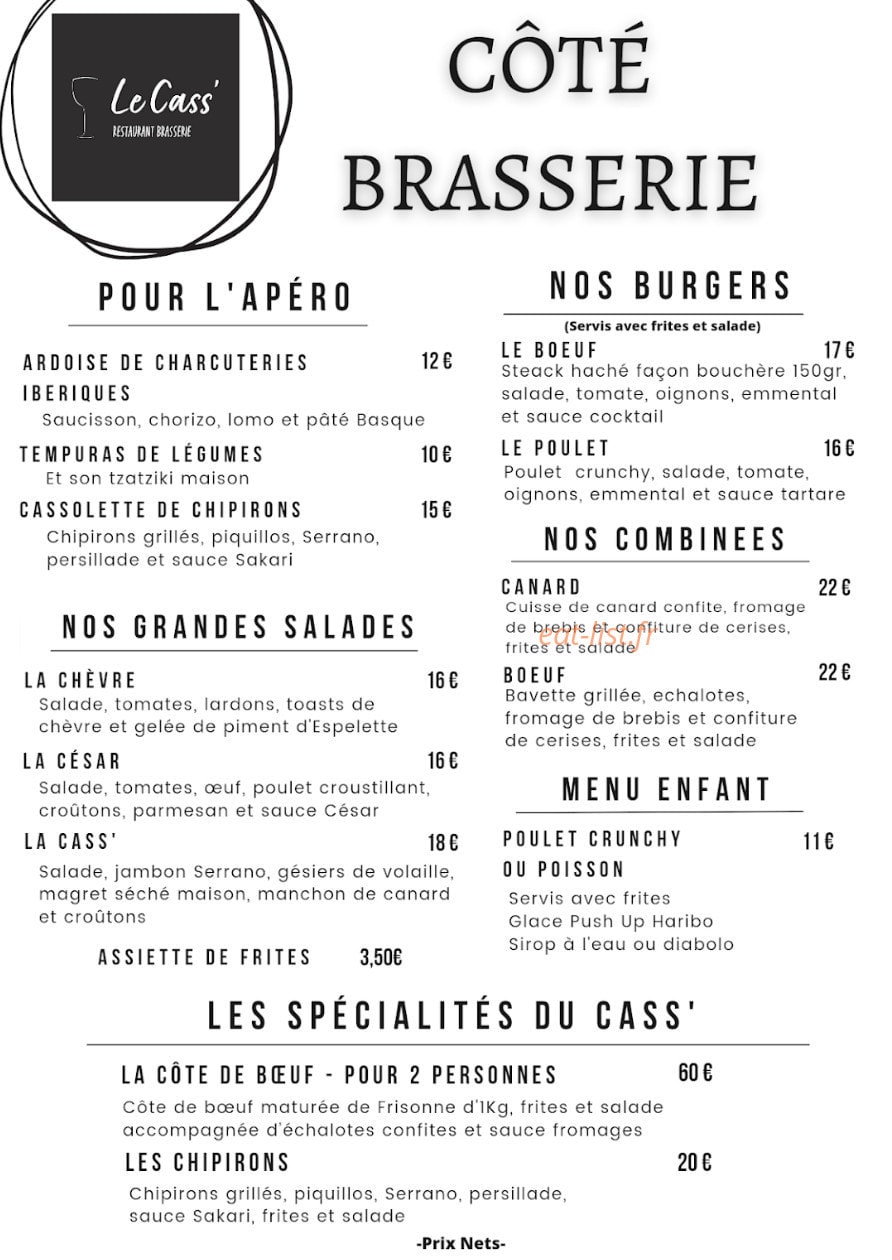 Le Cass' — carte page 2