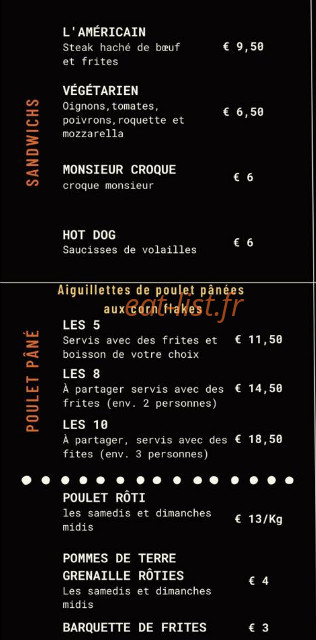 Monsieur, Madame — carte page 3