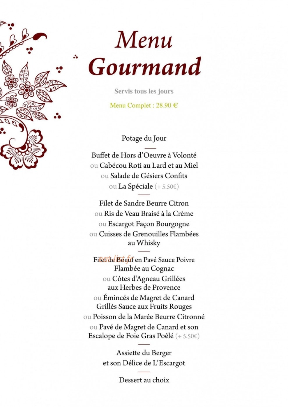 L'Etape Gasconne — carte page 4
