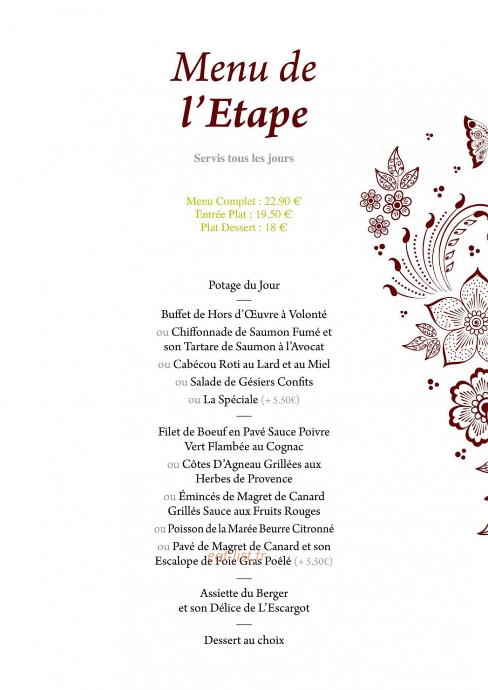 L'Etape Gasconne — carte page 3