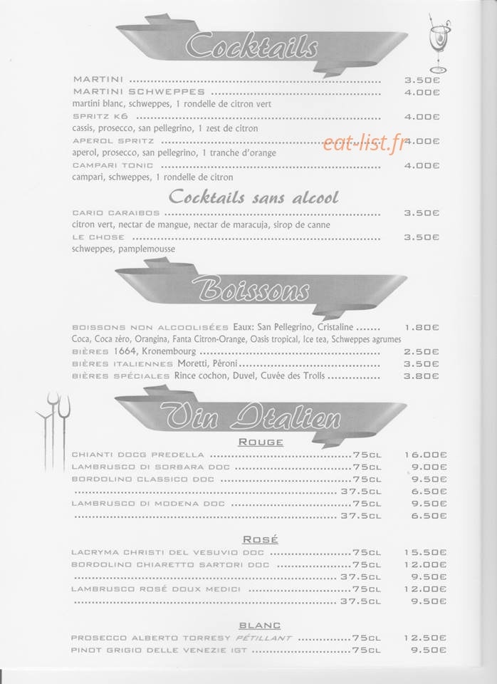 Le Miramonti — carte page 3