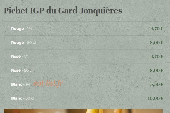 Le BaRResto — carte page 14