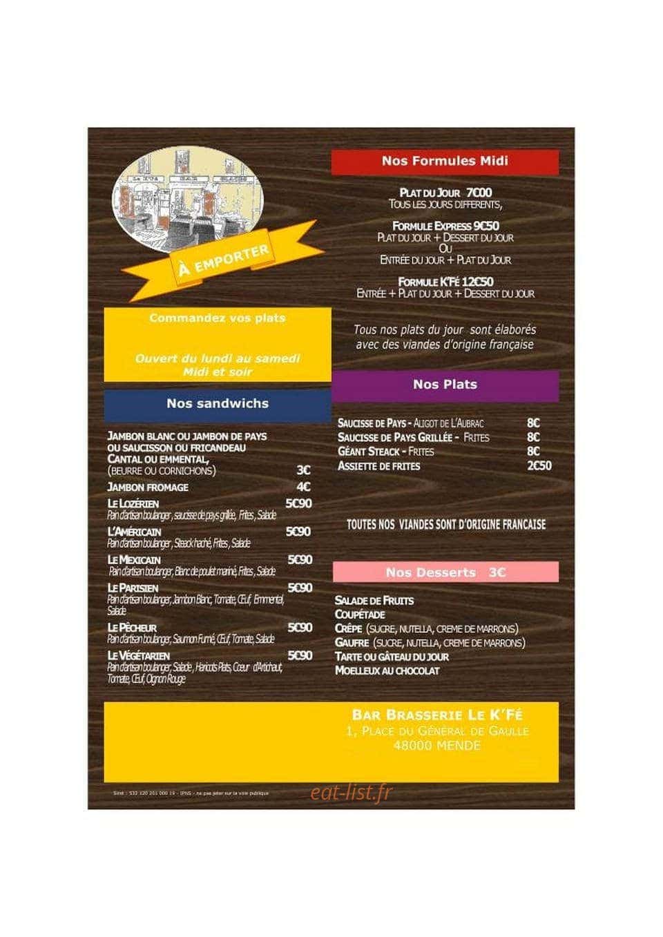 Le K'Fe — carte page 2