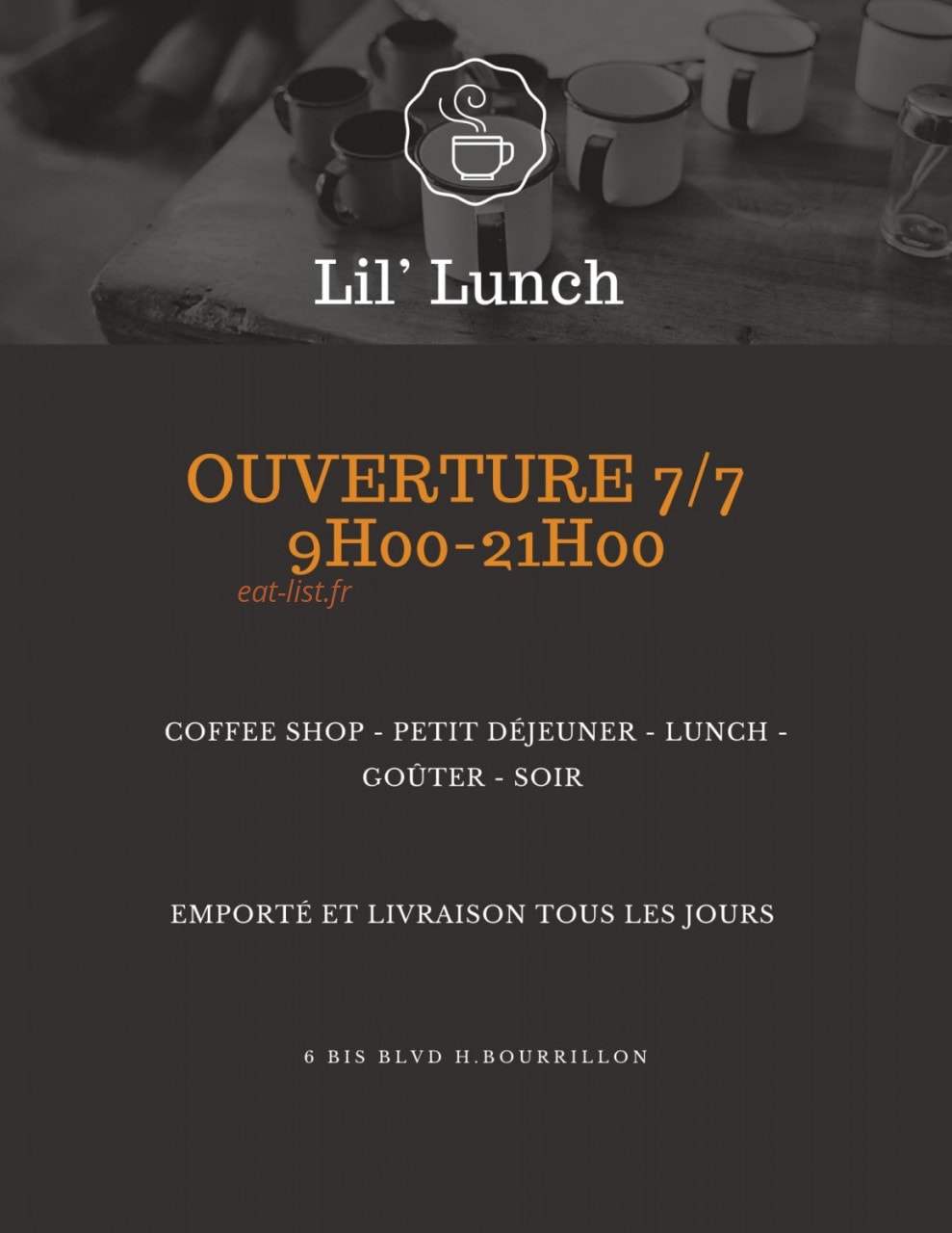 Lil Lunch — carte page 1