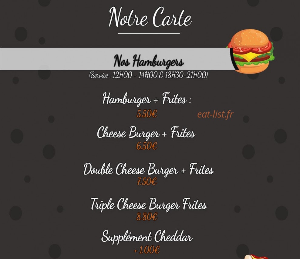 Lil Lunch — carte page 5