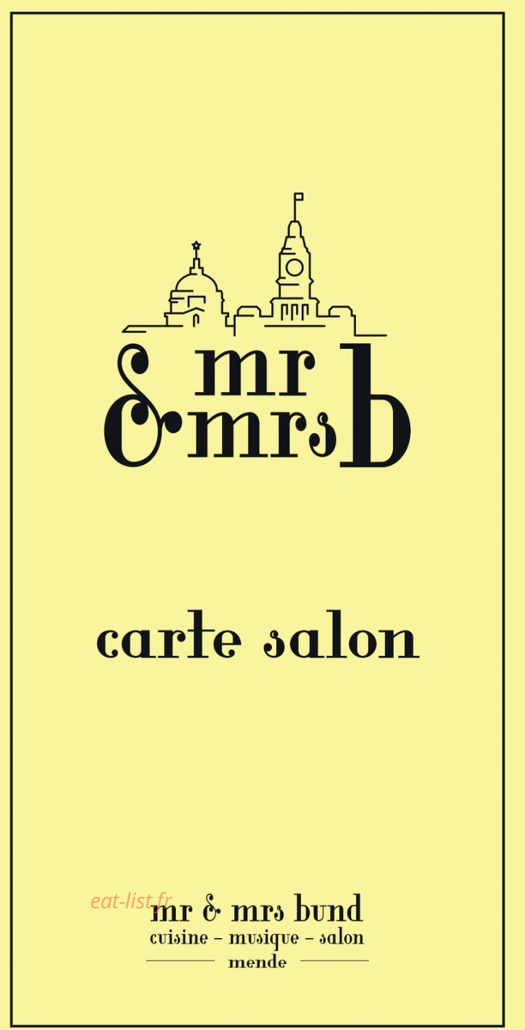 Mr & Mrs Bund — carte page 5
