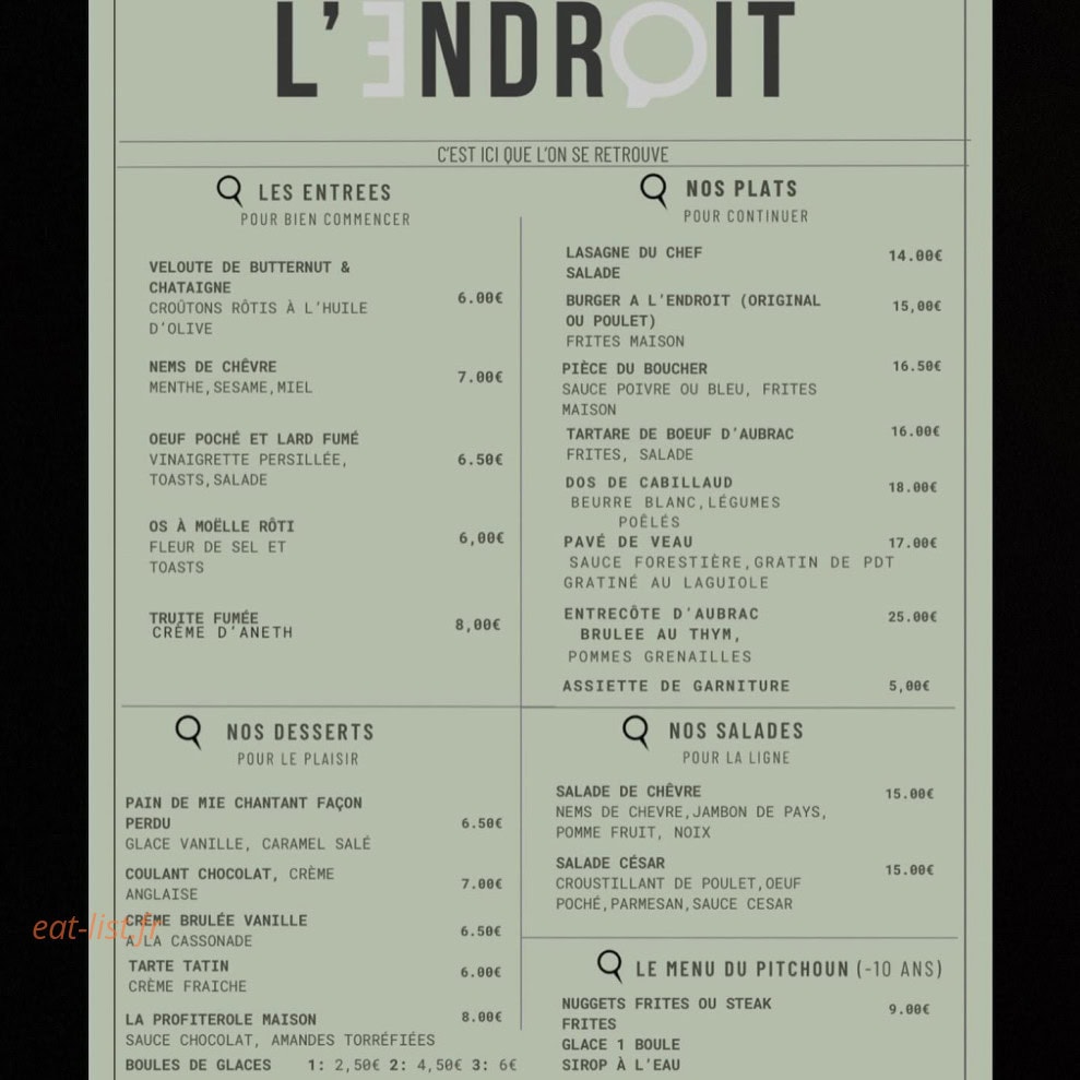 L'Endroit — carte page 1
