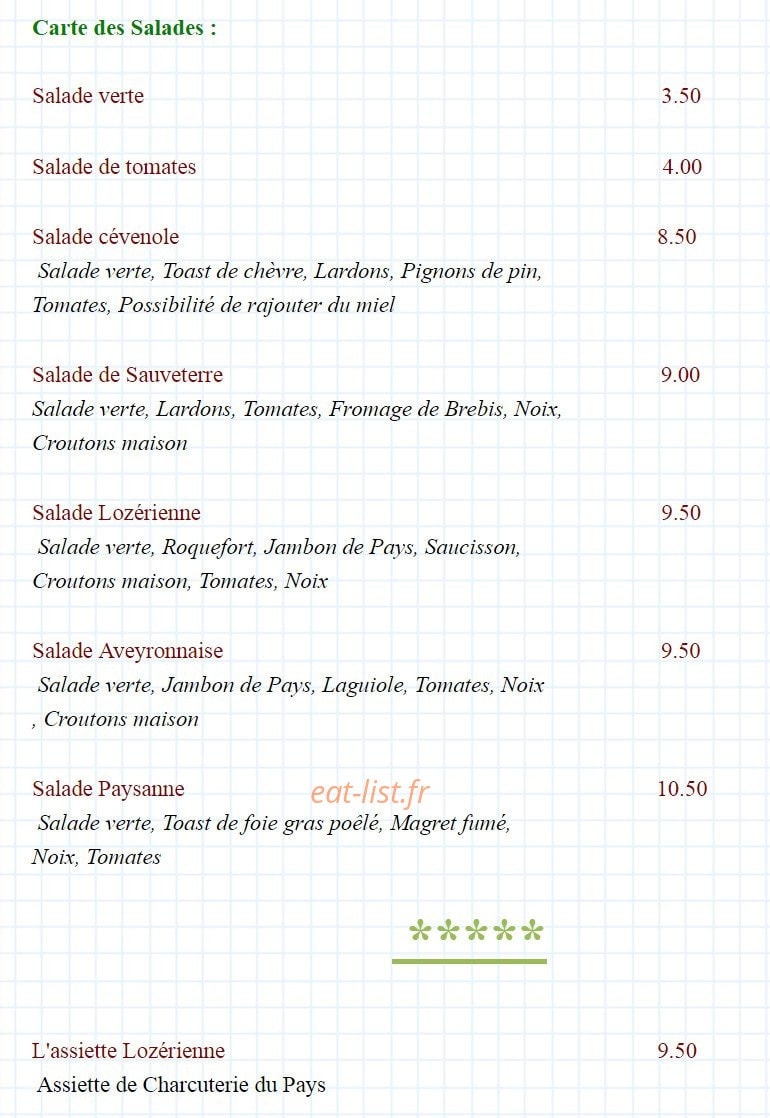 Lauz'oustal — carte page 2