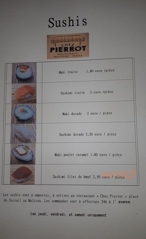 Chez Pierrot — carte page 4