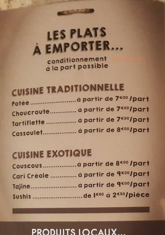 Chez Pierrot — carte page 2